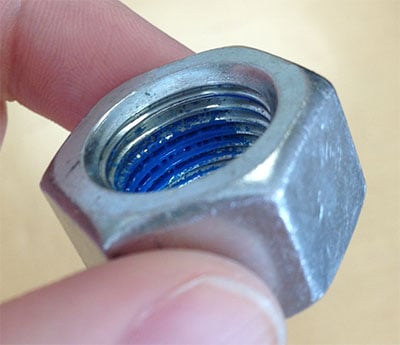 Hex Nut with a Chemical Patch