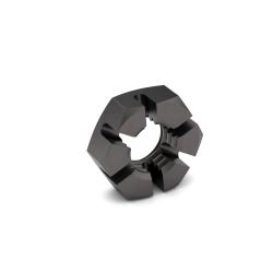 1/2-20 43M PSI Slotted Hex Jam Nut Zinc Clear