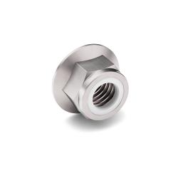 M10-1.5 DIN 6926 ISO 10 Metric Nyl Ins Flange Lock Nut Zinc Clear Trivalent